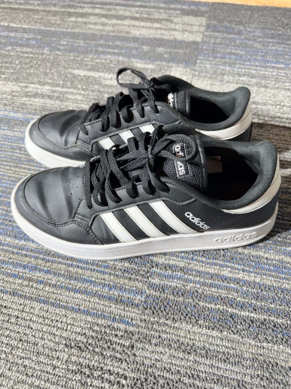 Adidas Breaknet Men's Court Sneakers Black White FX8708 Size 10.5